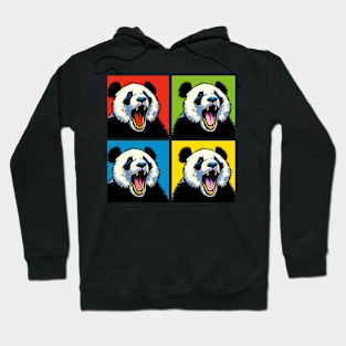 Pop Screaming Panda - Funny Panda Art Hoodie